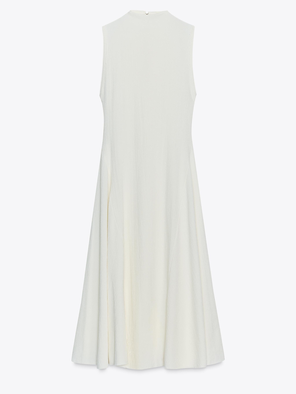 Zara Textured Midi Dress in Cream - Picture 6 of 8